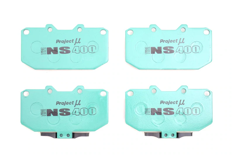 Project Mu Subau Impreza Front Brake Pad Set 4 Pot Caliper 1992-2007 NS400 - Image 2