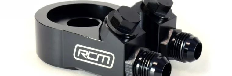 RCM Subaru Angled Thermostatic Oil Sandwich Plate