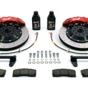 Alcon Subaru Impreza 6 Pot Front Brake Kit Red 343mm