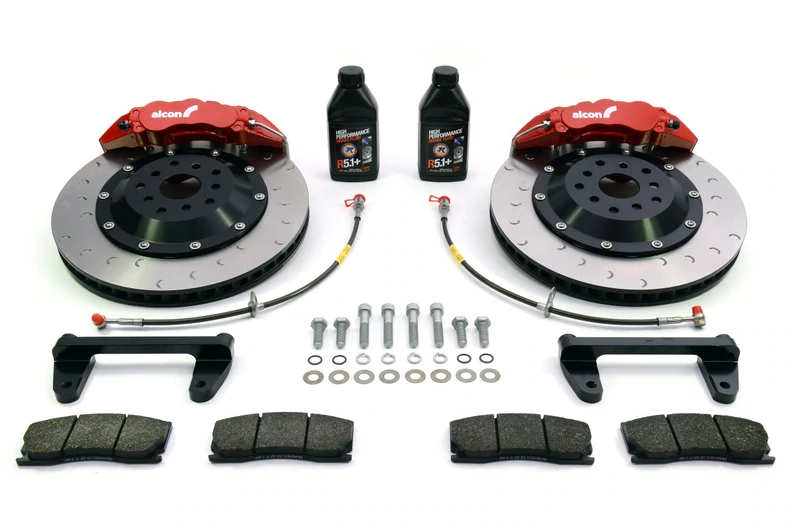 ALCON Subaru Impreza 6 Pot Front Brake Kit Red 365mm