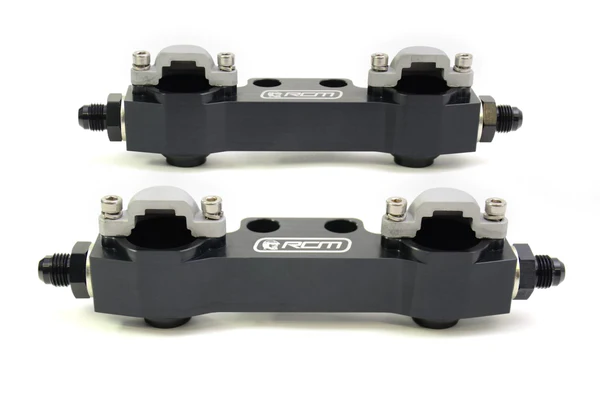 RCM Side Feed Parallel Billet Fuel Rail Pair V5 - V6 - Image 3