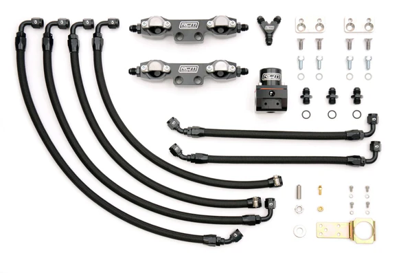 RCM Side Feed Parallel Billet Fuel Rail Kit V3 - V4 - Image 2