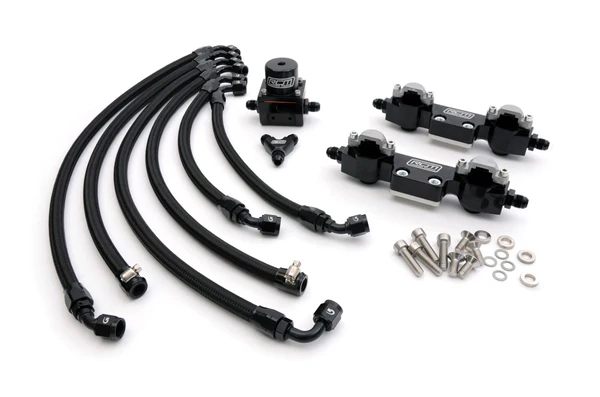 RCM Side Feed Parallel Billet Fuel Rail Kit V3 - V4