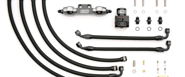 RCM Side Feed Parallel Billet Fuel Rail Kit V5 – V6