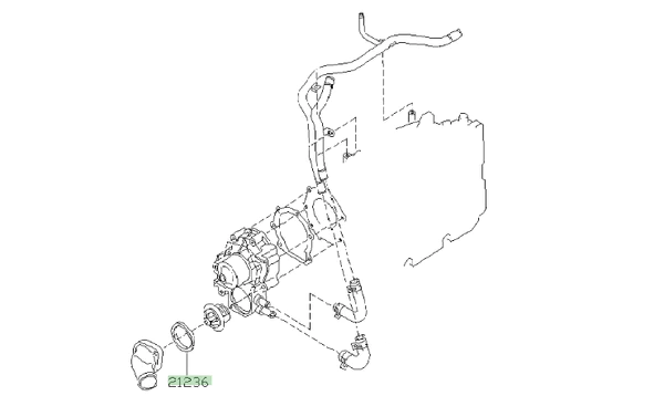 Genuine Subaru Thermostat O Ring Gasket - Image 2