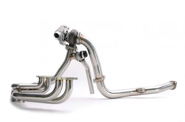 Rotated Turbo Up & Downpipe Kit for V-Band GENII Garrett Turbochargers - Image 2