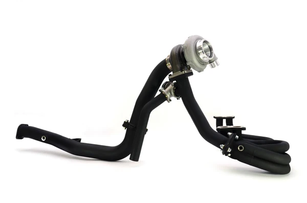 Rotated Turbo Up & Downpipe Kit for V-Band GENII Garrett Turbochargers - Image 4