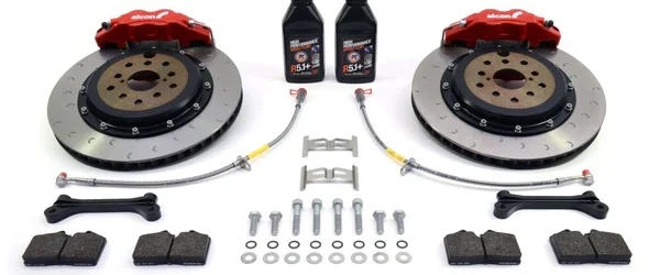 Subaru Impreza ALCON Rear 4 Pot Brake Kit Red 343mm