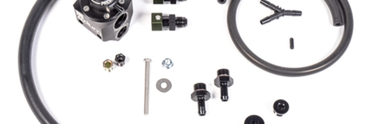 Radium Fuel Pressure Regulator, FPR Kit, 08-17 Subaru STi, Black