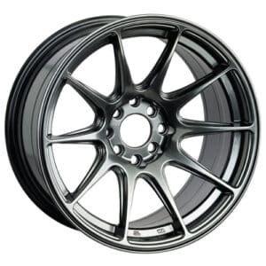 XXR 527 17x7.5 - ET40 - 100 + 114.3x4 PCD - Chrome Black