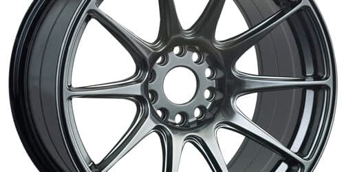 XXR 527 17×7.5 – ET40 – 100 + 114.3 x 5 PCD – Dark Chrome Black