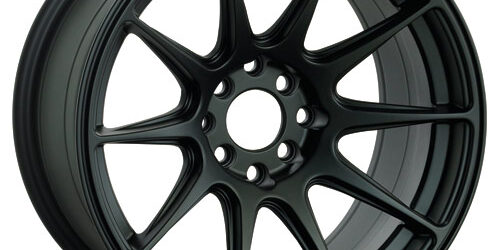 XXR 527 17 X 8.25 – ET25 – 5 X 100 + 114.3 PCD -Flat Matt Black