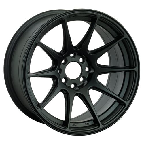 XXR 527 17 X 9.75 - ET25 - 4 X 108 + 114.3 PCD - Flat Matt Black