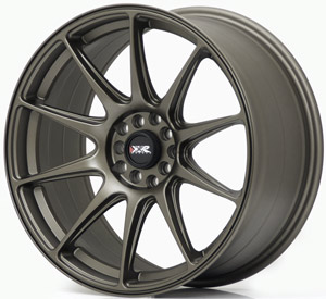 XXR 527 17 X 9.75 - ET25 - 5 X 100 + 114.3 PCD - Flat Matt Bronze