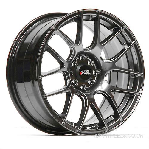XXR 530 17x8.25 INCH - ET25 - 4x100+114.3 PCD - Chrome Black