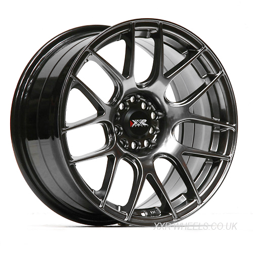 XXR 530 17x8.25 INCH - ET25 - 5x100+114.3 PCD - Chrome Black