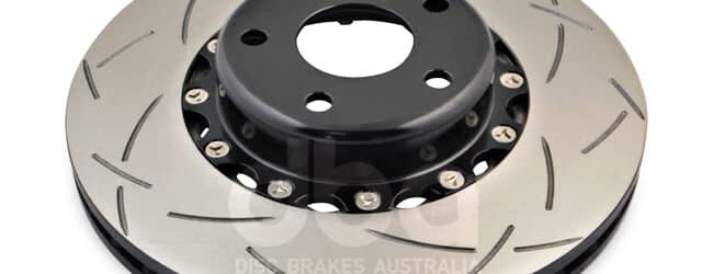 DBA 5000 Series-T3 Slotted Black Hat Subaru (Front) Impreza 1998-2012  DBA5010BLKS