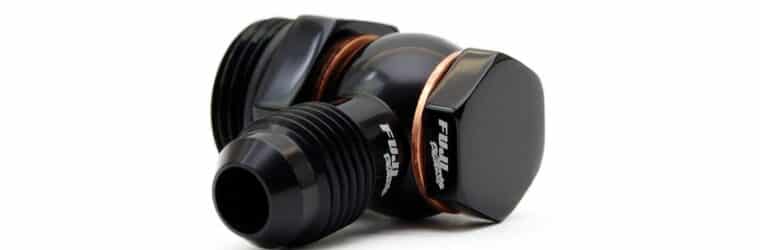 Fuji racing Subaru AN6 fuel line fittings