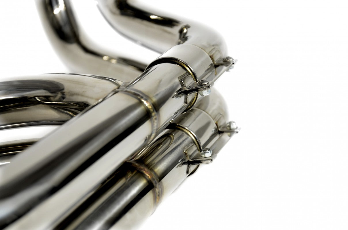 RCM equal-length stainless steel exhaust manifold 3 RCM equal-length stainless-steel manifold pipework detail