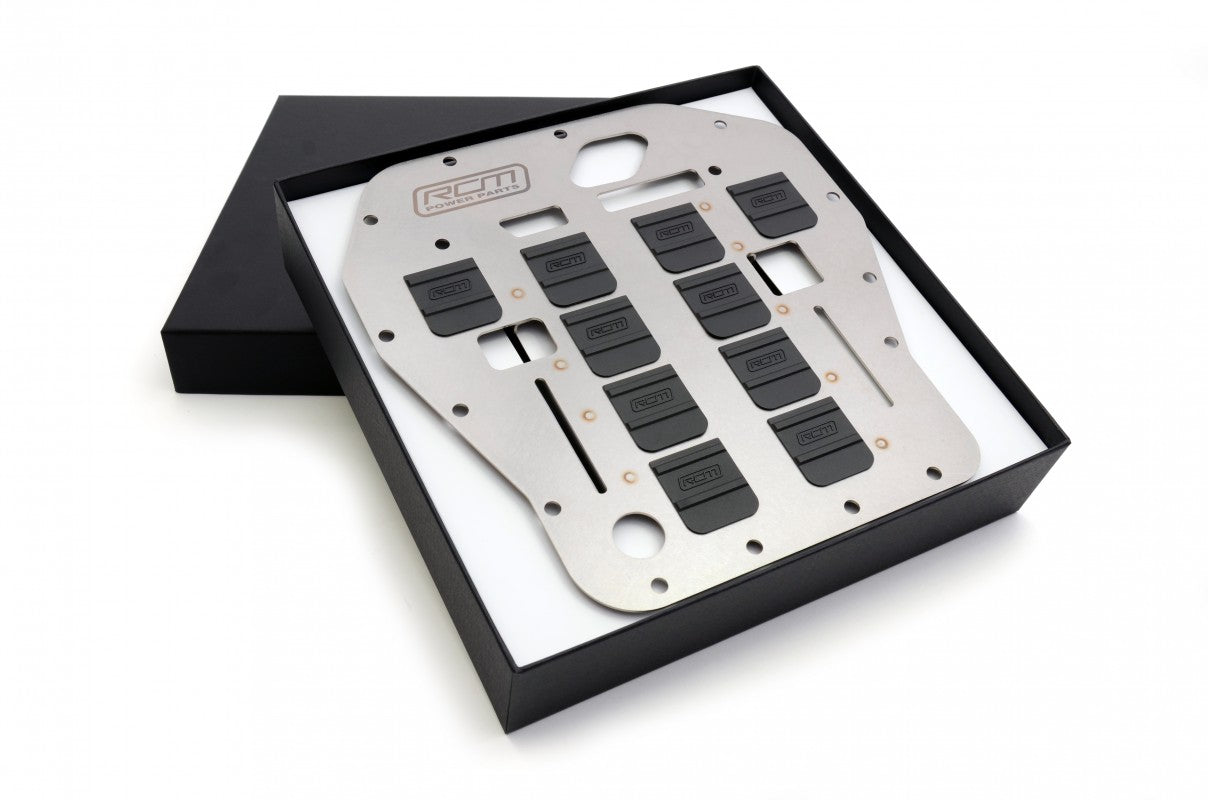 RCM2428 – supplier view 1 RCM2428 oil sump pan baffle plate, boxed assembly