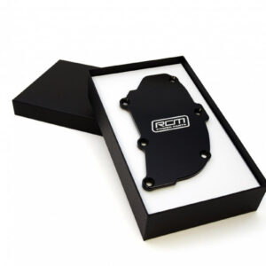 RCM2294 black billet oil separator cover with packaging