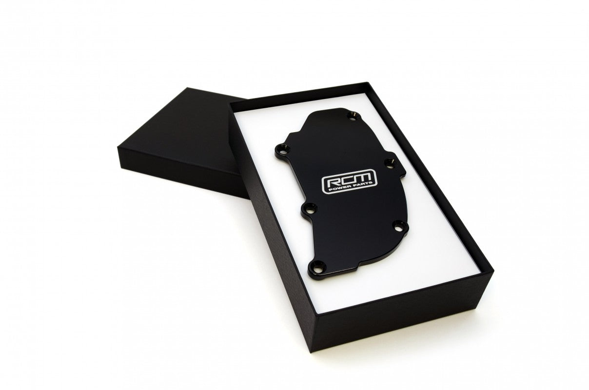 RCM2294 verified view 1 RCM2294 black billet oil separator cover with packaging