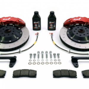 Alcon Advantage Extreme red six-pot front brake kit components