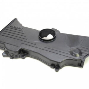 Genuine Subaru SEN113 centre timing belt cover, angled view