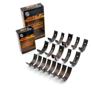 ACL Race Series centre-thrust main and big-end bearing kit with packaging, supplier family overview