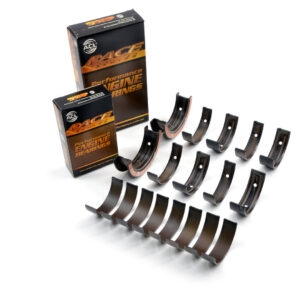 ACL Race Series rear-thrust main and big-end bearing kit with packaging, supplier family overview