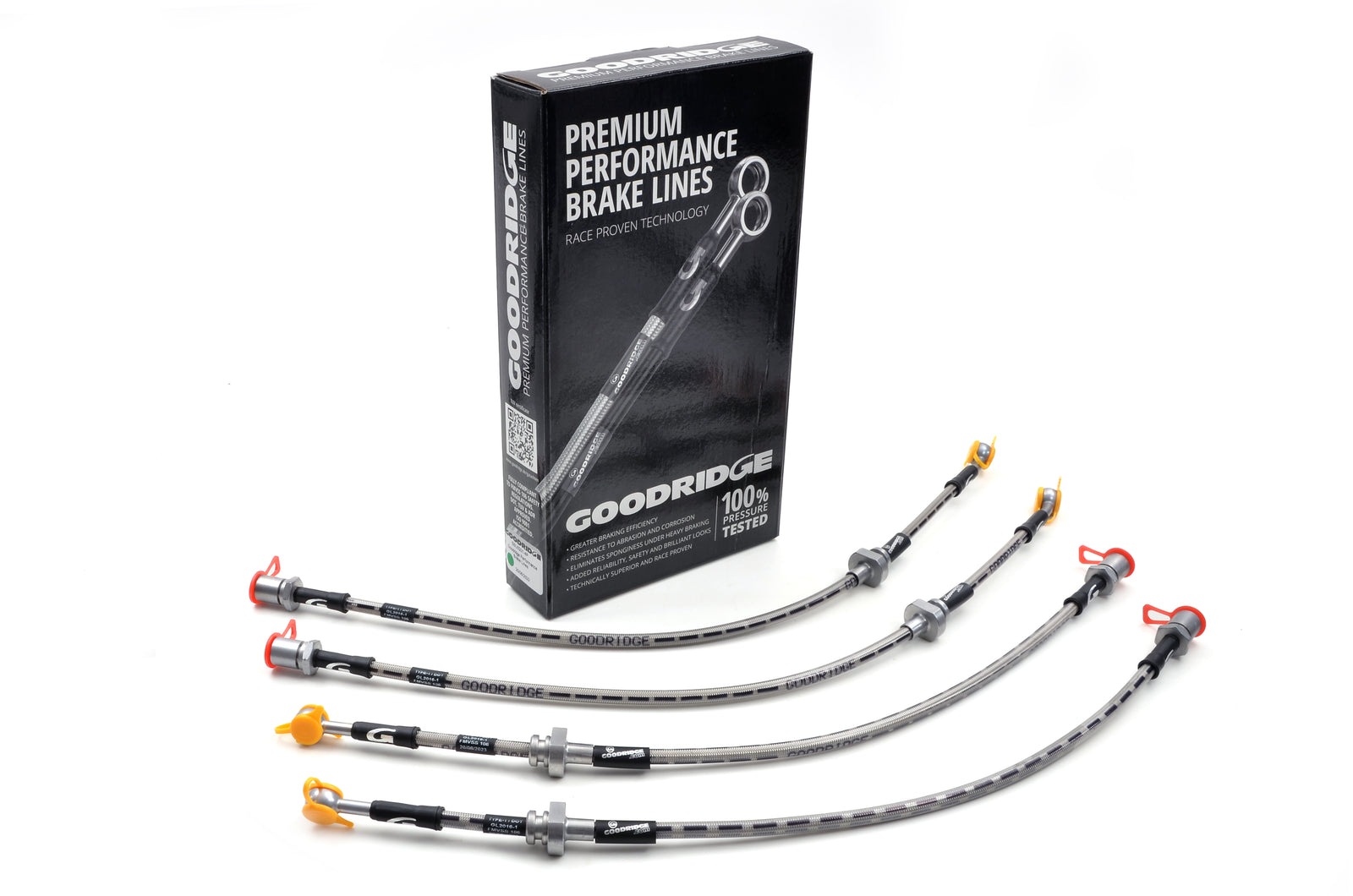 Goodridge SPE464 supplier view 1 Goodridge SPE464 stainless steel braided brake hose kit supplier view 1