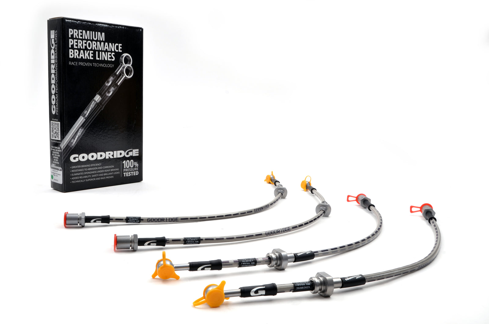 Goodridge SPE464 supplier view 2 Goodridge SPE464 stainless steel braided brake hose kit supplier view 2