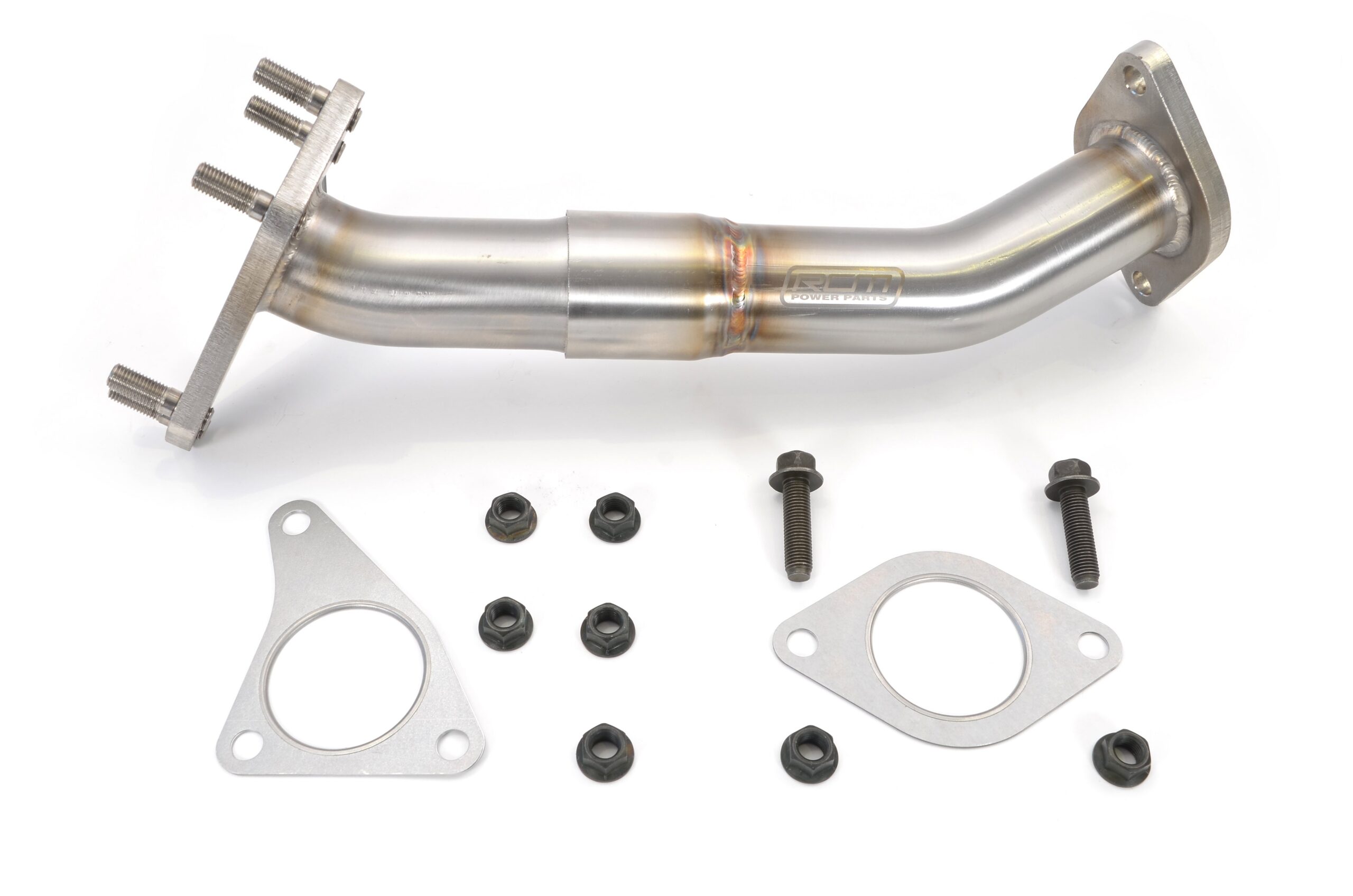 RCM334 de-cat up-pipe with included gaskets and mounting hardware RCM334 de-cat up-pipe with included gaskets and mounting hardware