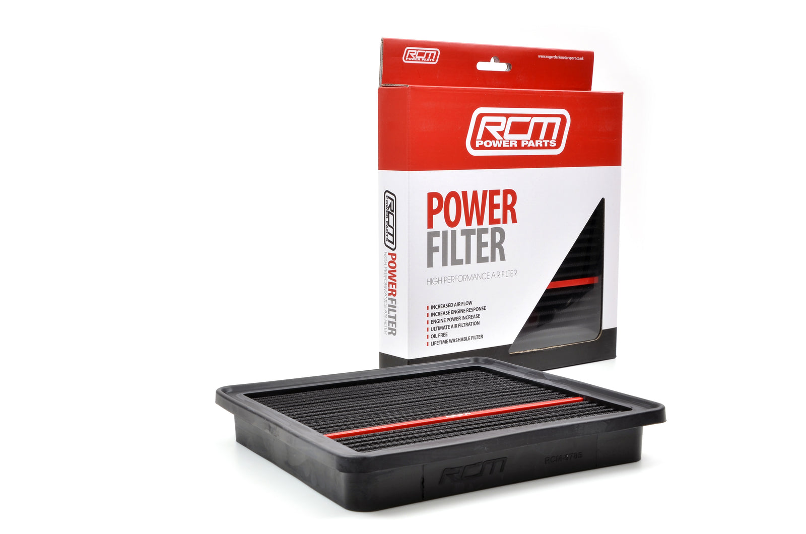 RCM3408-3.jpg RCM3408 panel air filter and upright retail packaging
