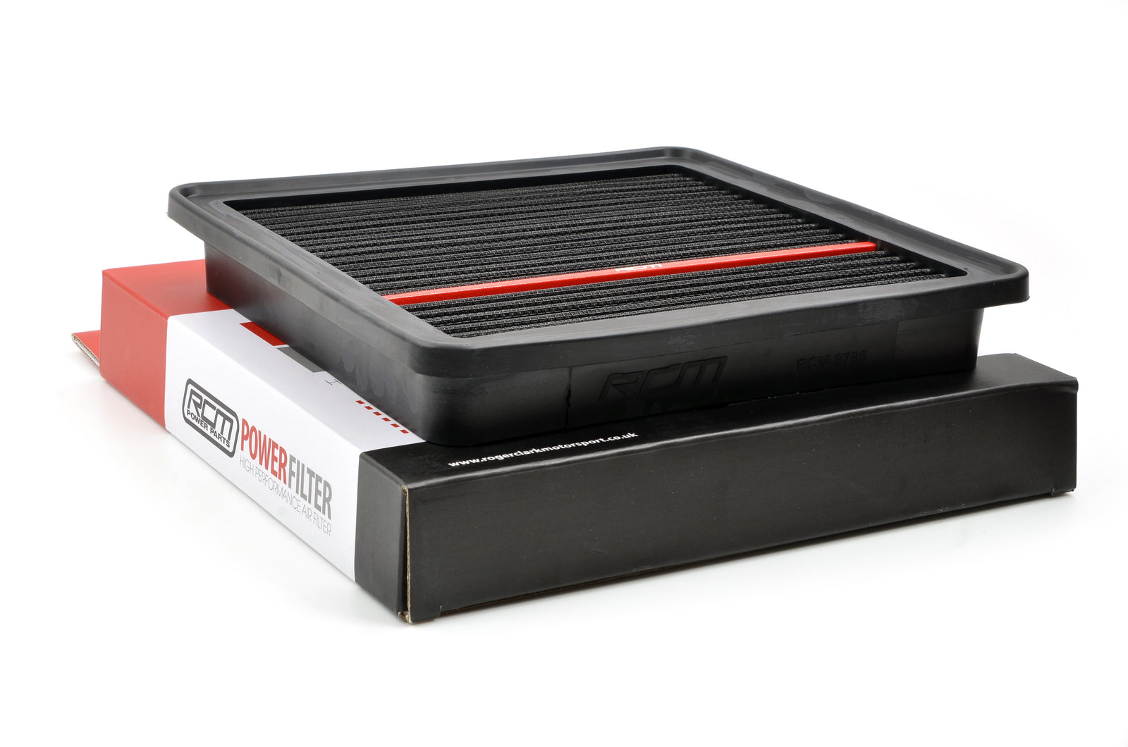 RCM3408-6.jpg RCM3408 panel air filter resting on its box