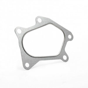 Genuine Subaru SGA122 twin-scroll turbo-to-downpipe gasket, face view